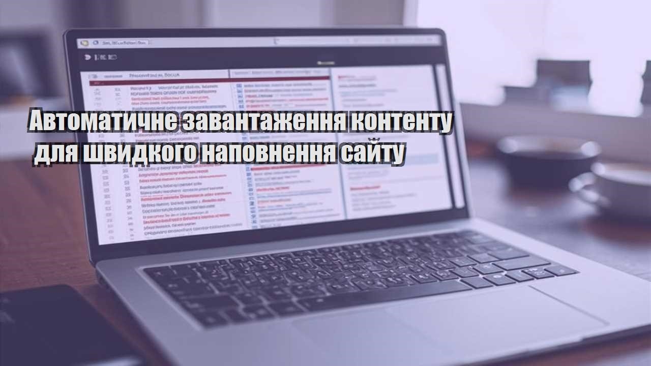 avtomatychne zavantazhennya kontentu dlya shvydkogo napovnennya sajtu