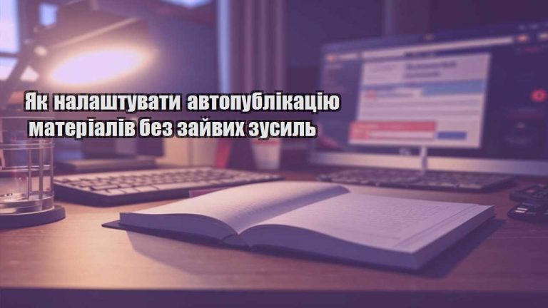 Як налаштувати автопублікацію матеріалів без зайвих зусиль