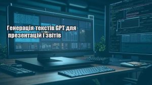 Генерація текстів GPT для презентацій і звітів