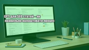 GPT для SEO статей – як правильно налаштувати процес