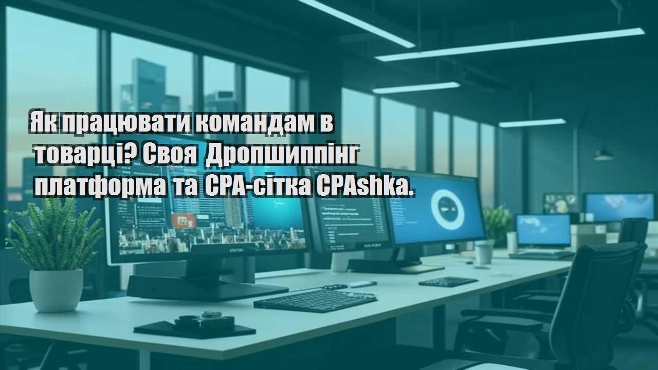 yak praczyuvaty komandam v tovarczi svoya dropshypping platforma ta cpa sitka cpashka