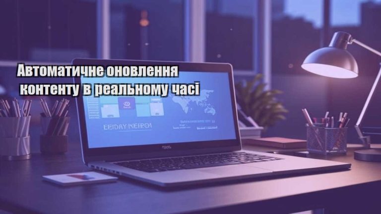 Автоматичне оновлення контенту в реальному часі