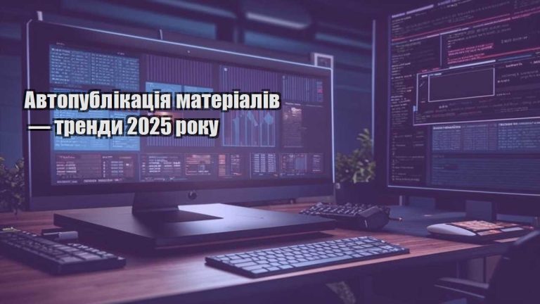 Автопублікація матеріалів — тренди 2025 року