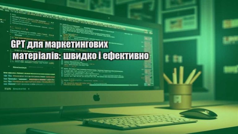 GPT для маркетингових матеріалів: швидко і ефективно