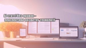 AI статті без правок – перспективи розвитку технології