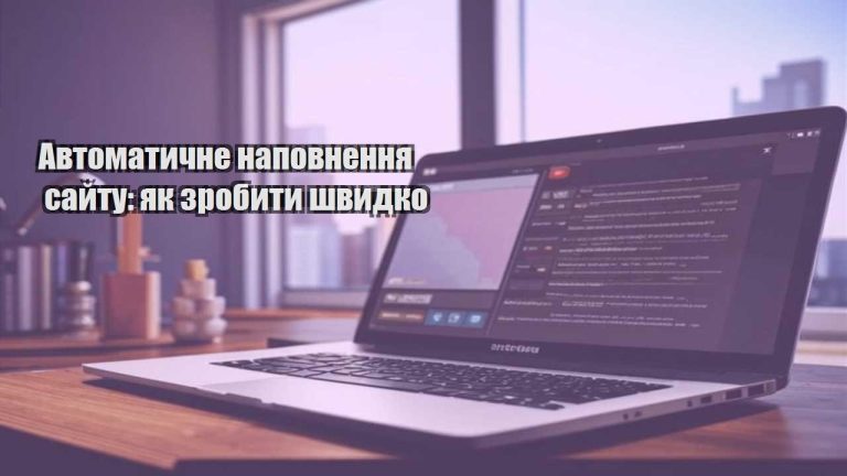 Автоматичне наповнення сайту: як зробити швидко