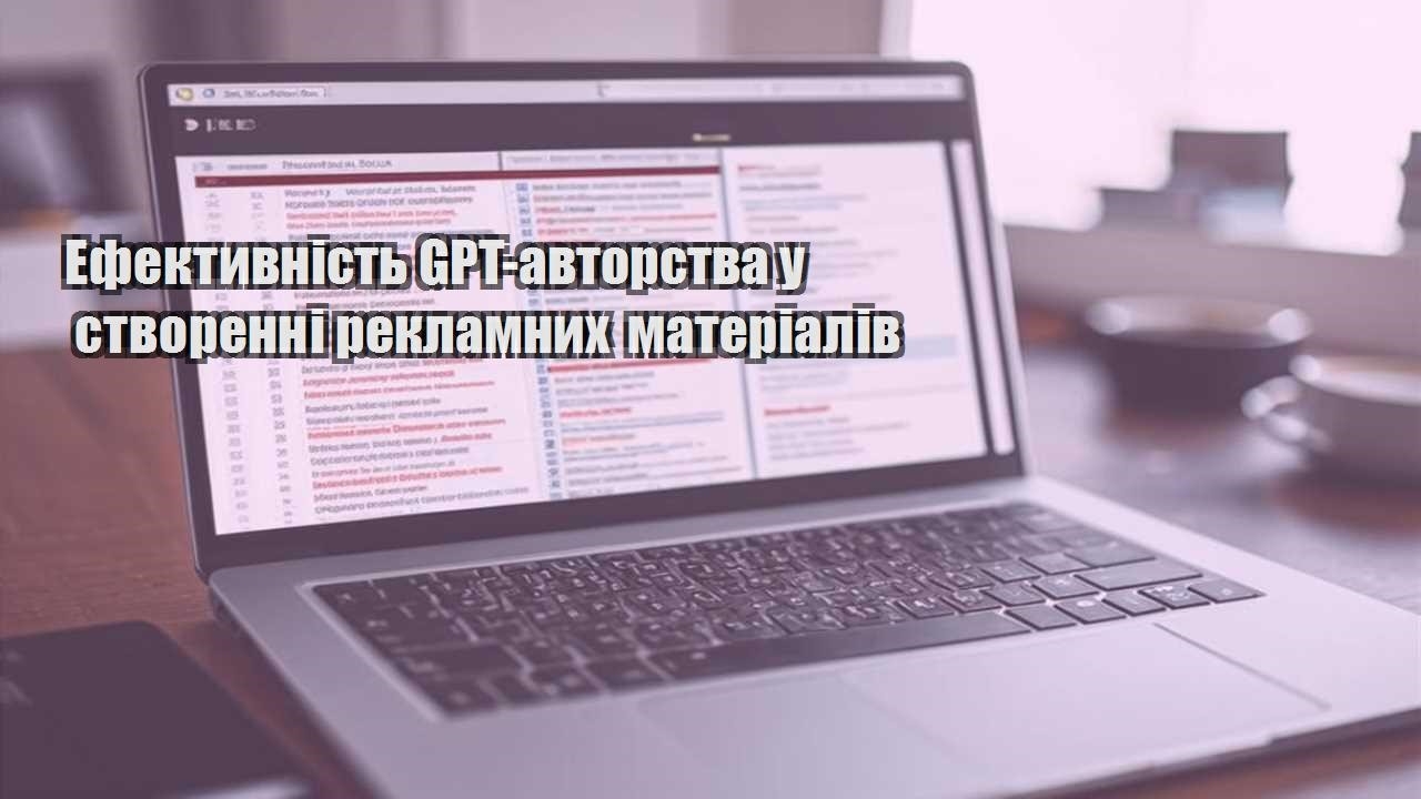 efektyvnist gpt avtorstva u stvorenni reklamnyh materialiv