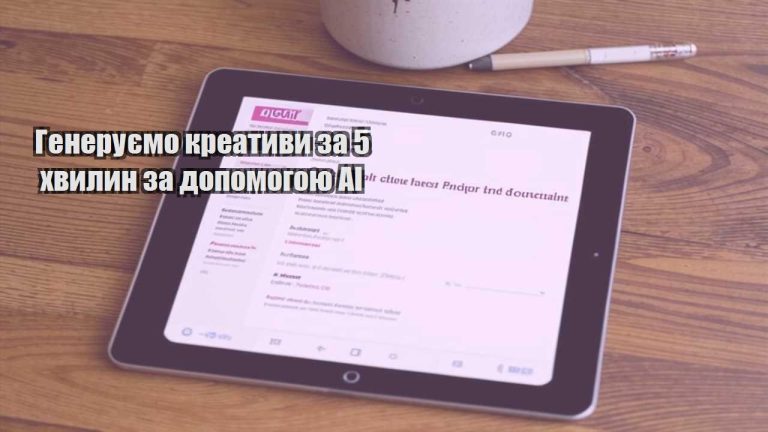 Генеруємо креативи за 5 хвилин за допомогою AI
