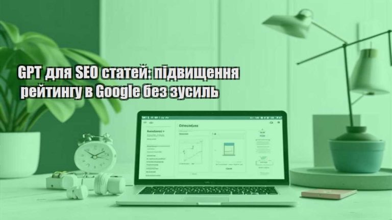 GPT для SEO статей: підвищення рейтингу в Google без зусиль