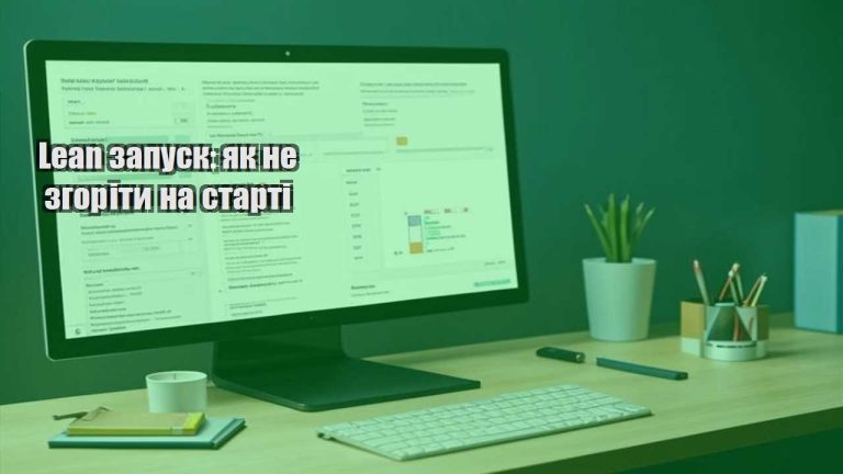 Lean запуск: як не згоріти на старті
