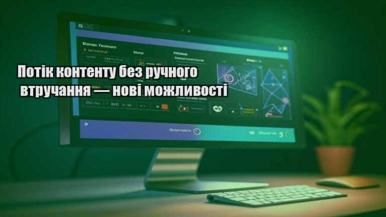 Потік контенту без ручного втручання — нові можливості