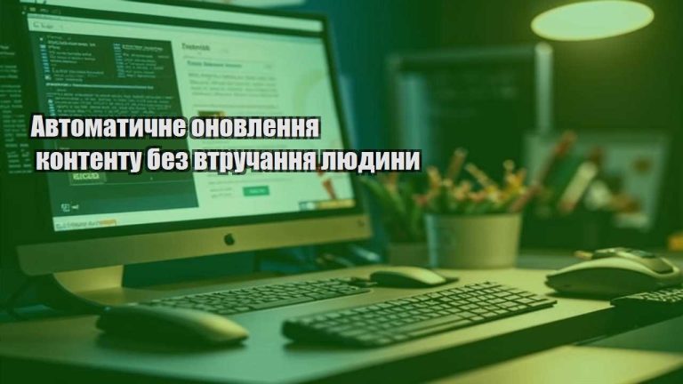 Автоматичне оновлення контенту без втручання людини