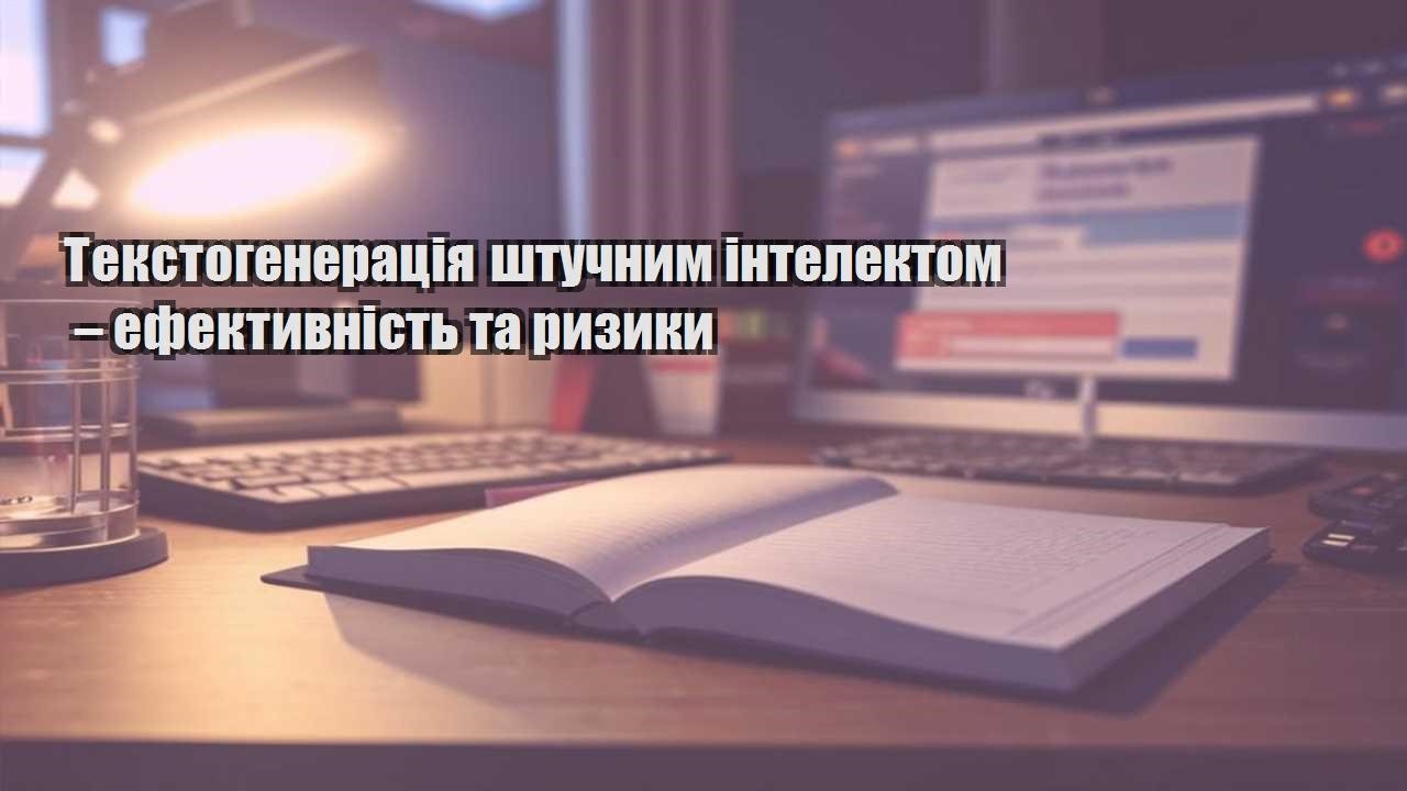 tekstogeneracziya shtuchnym intelektom – efektyvnist ta ryzyky