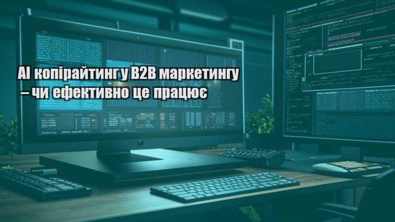 AI копірайтинг у B2B маркетингу – чи ефективно це працює