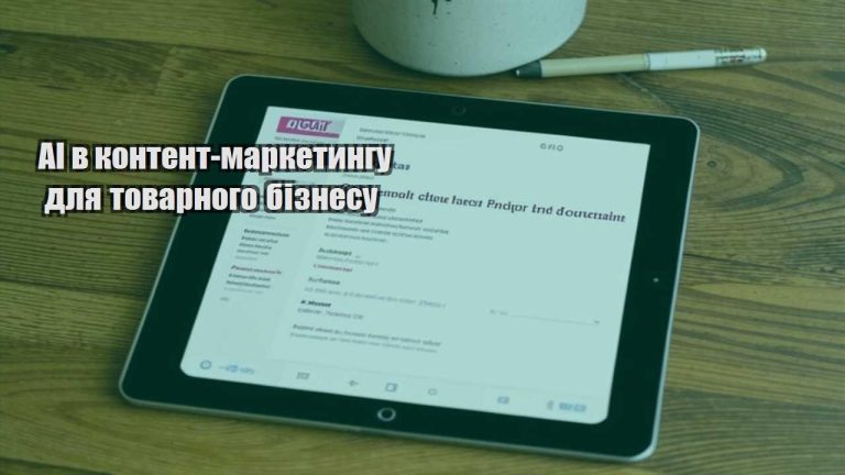 AI в контент-маркетингу для товарного бізнесу