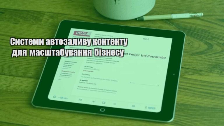 Системи автозаливу контенту для масштабування бізнесу