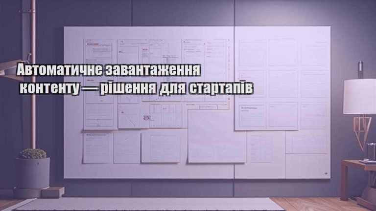 Автоматичне завантаження контенту — рішення для стартапів