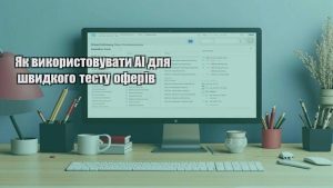 Як використовувати AI для швидкого тесту оферів