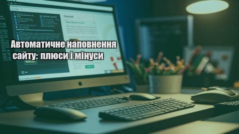 Автоматичне наповнення сайту: плюси і мінуси