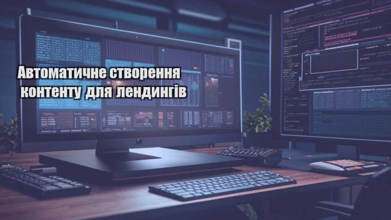 Автоматичне створення контенту для лендингів