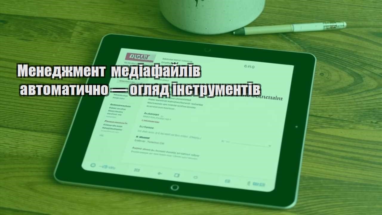 menedzhment mediafajliv avtomatychno — oglyad instrumentiv