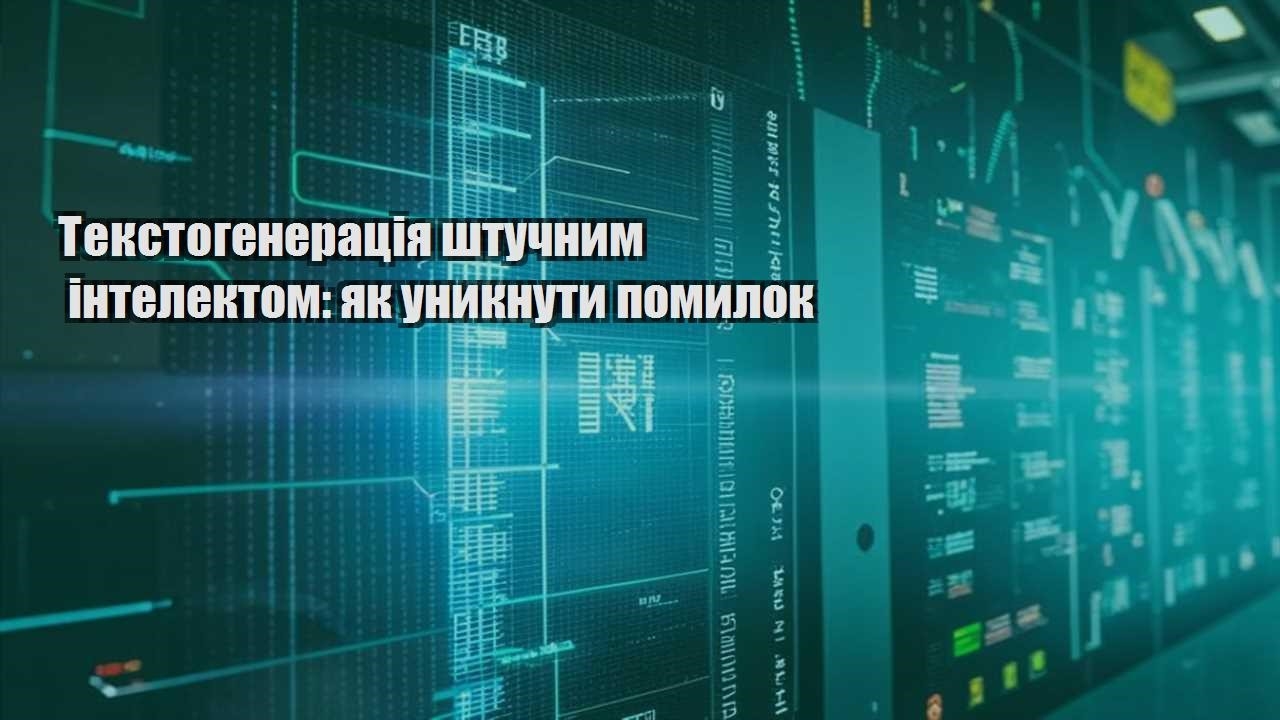 tekstogeneracziya shtuchnym intelektom yak unyknuty pomylok