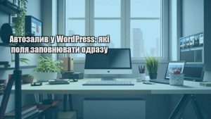 Автозалив у WordPress: які поля заповнювати одразу