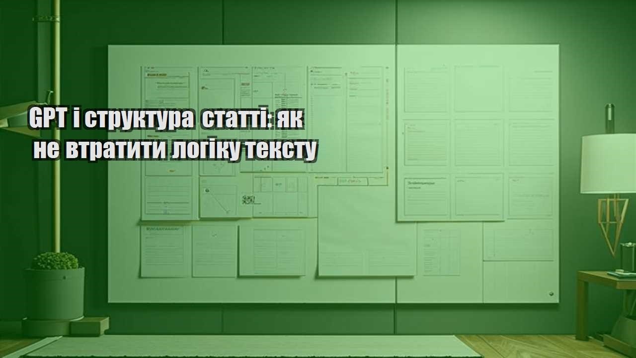 gpt i struktura statti yak ne vtratyty logiku tekstu
