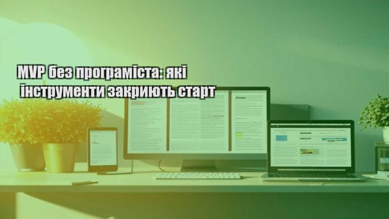 MVP без програміста: які інструменти закриють старт