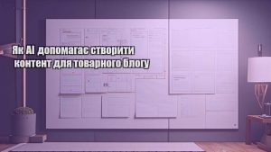 Як AI допомагає створити контент для товарного блогу