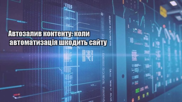 Автозалив контенту: коли автоматизація шкодить сайту