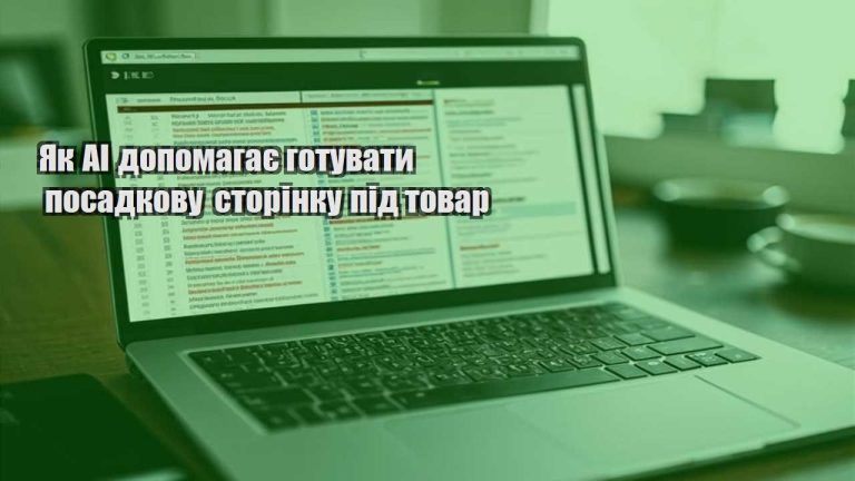Як AI допомагає готувати посадкову сторінку під товар