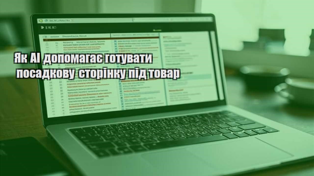 yak ai dopomagaye gotuvaty posadkovu storinku pid tovar