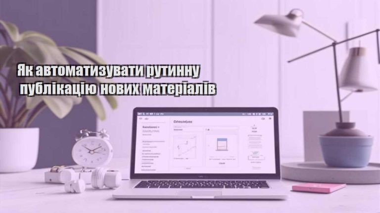 Як автоматизувати рутинну публікацію нових матеріалів