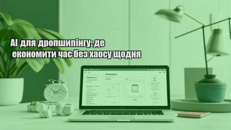 AI для дропшипінгу: де економити час без хаосу щодня