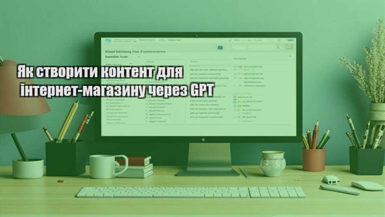 Як створити контент для інтернет-магазину через GPT