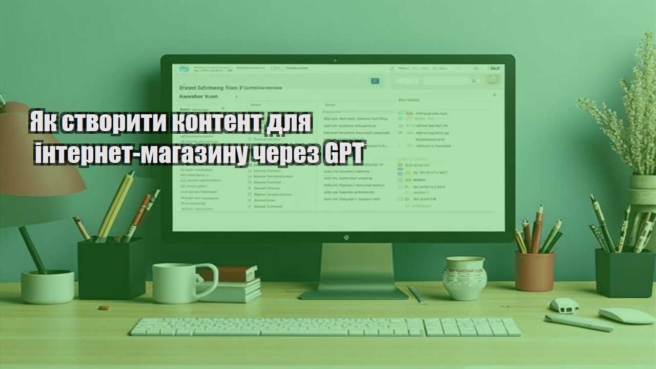 yak stvoryty kontent dlya internet magazynu cherez gpt