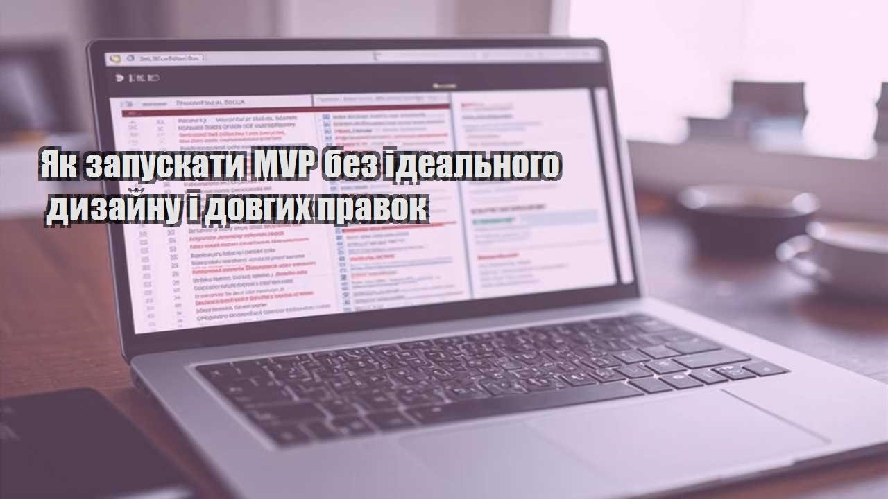 yak zapuskaty mvp bez idealnogo dyzajnu i dovgyh pravok