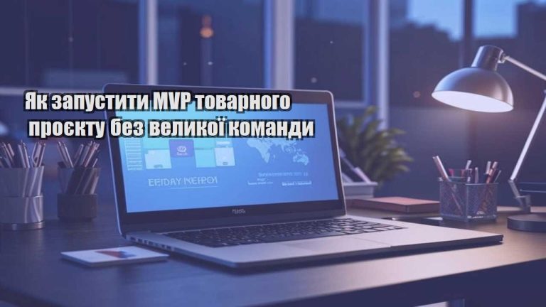 Як запустити MVP товарного проєкту без великої команди