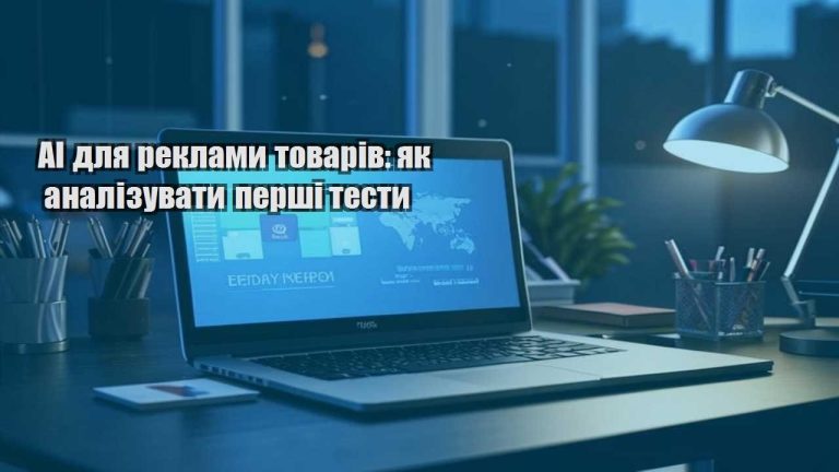 AI для реклами товарів: як аналізувати перші тести