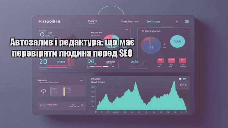 Автозалив і редактура: що має перевіряти людина перед SEO