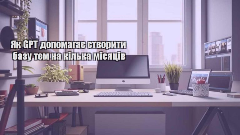 Як GPT допомагає створити базу тем на кілька місяців