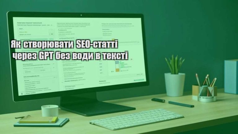 Як створювати SEO-статті через GPT без води в тексті