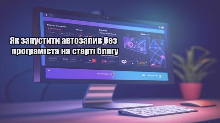 Як запустити автозалив без програміста на старті блогу
