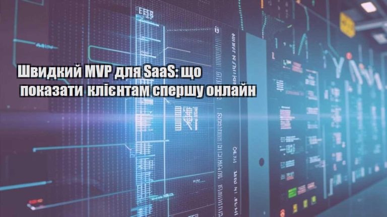 Швидкий MVP для SaaS: що показати клієнтам спершу онлайн