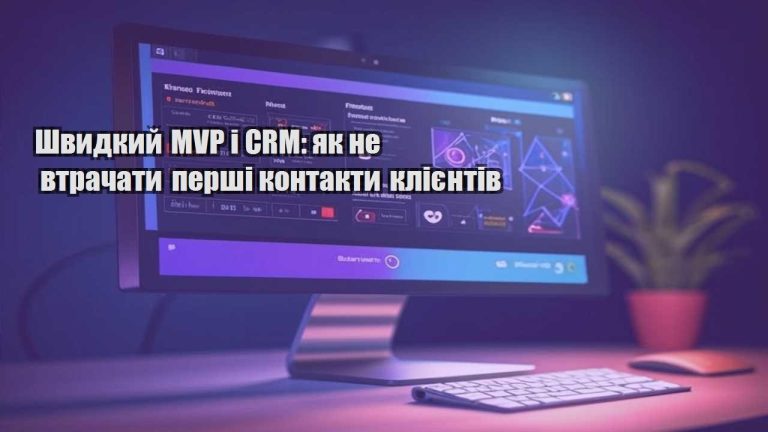 Швидкий MVP і CRM: як не втрачати перші контакти клієнтів