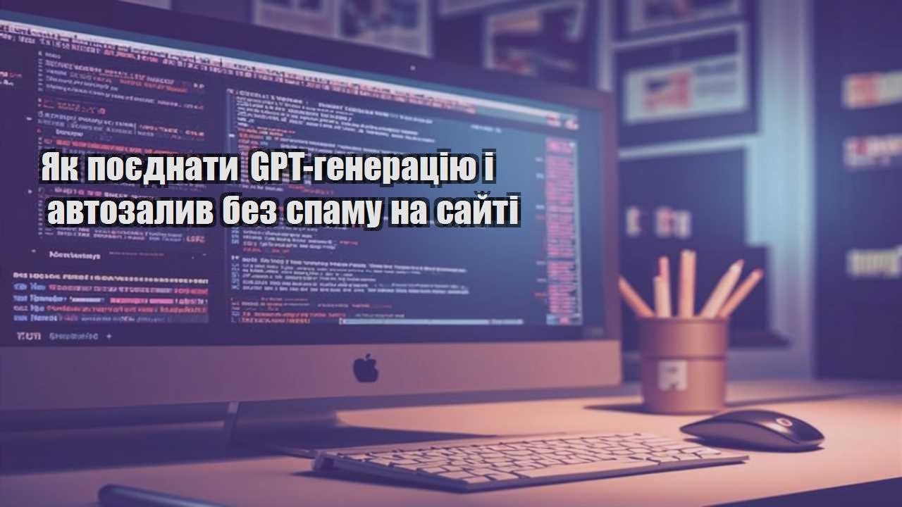 Як поєднати GPT-генерацію і автозалив без спаму на сайті