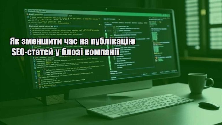 Як зменшити час на публікацію SEO-статей у блозі компанії