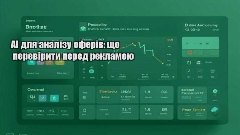 AI для аналізу оферів: що перевірити перед рекламою