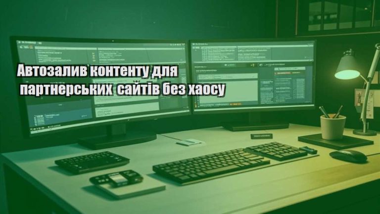 Автозалив контенту для партнерських сайтів без хаосу